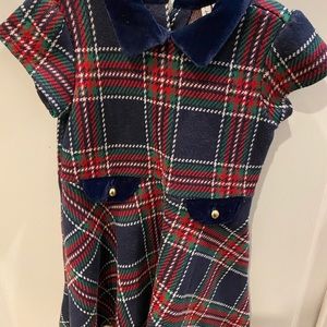 Janie and Jack Holiday Plaid Dress EUC